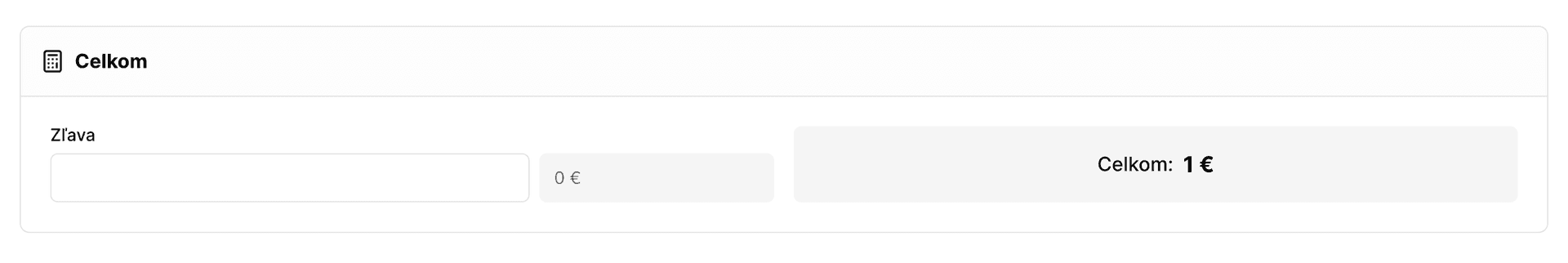 Užitočnou funkciou Golu je aj možnosť pridania zľavy, ktorú ste klientovi poskytli.